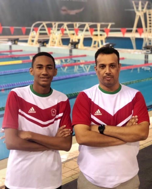 مع-المدرب- تجربة عالمية جديدة لناصر الكندي في بطولة العالم للسباحة بالمجر   