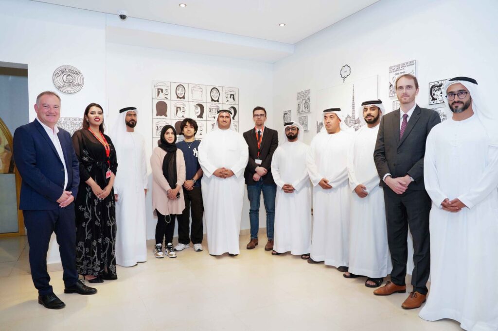 الفنان-1-1-1024x682 افتتاح المعرض الكوميدي "العالم في رأسي" للفنان الإماراتي عبد الله لطفي بمقر الرابطة الثقافية الفرنسية بأبوظبي