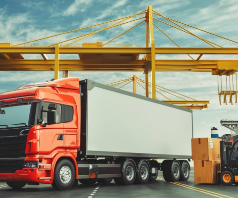 System,Transport,And,Logistics,Of,Truk,Container,Cargo,Ship,And